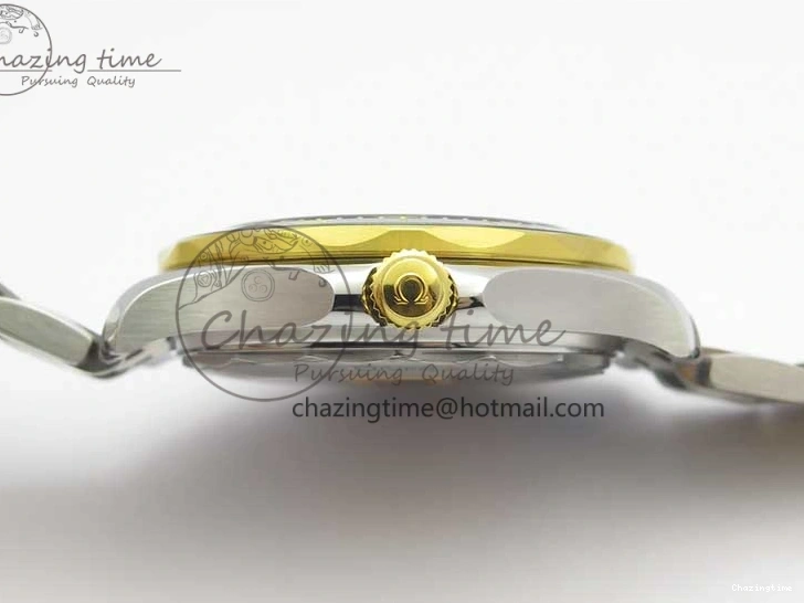 1103 MultiPurpose 2018 Seamaster Diver 300M SS YG VSF 1:1 Best Edition YG Bezel Black Dial on SS YG Bracelet A 7937